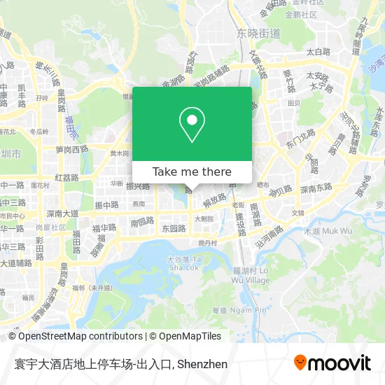 寰宇大酒店地上停车场-出入口 map