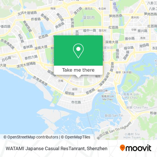 WATAMI Japanse Casual ResTanrant map