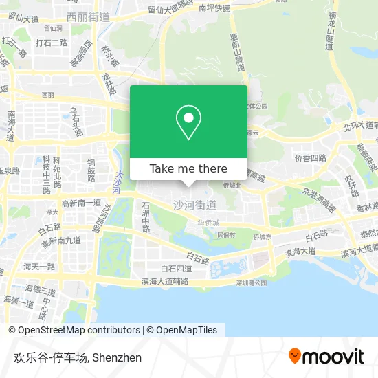 欢乐谷-停车场 map