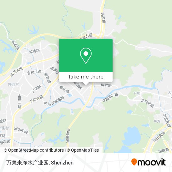 万泉来净水产业园 map