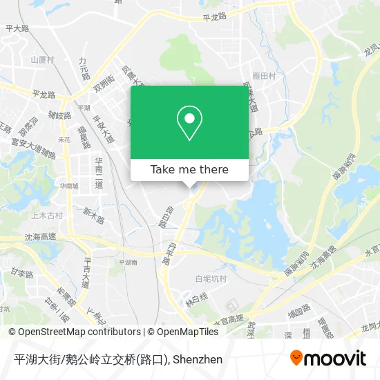 平湖大街/鹅公岭立交桥(路口) map