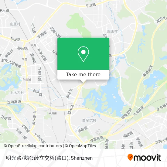 明光路/鹅公岭立交桥(路口) map