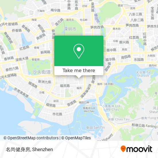 名尚健身房 map