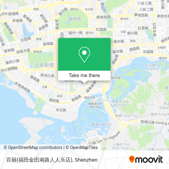 百丽(福田金田南路人人乐店) map