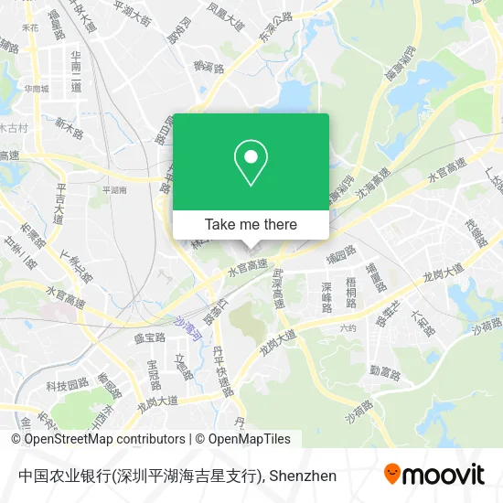 中国农业银行(深圳平湖海吉星支行) map