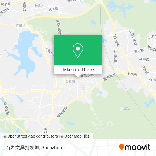 石岩文具批发城 map