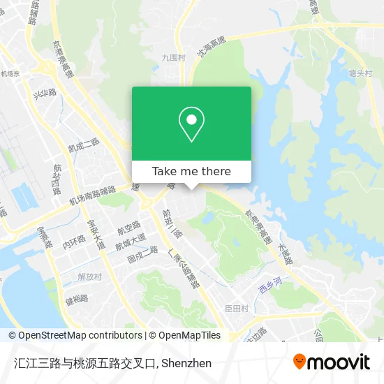 汇江三路与桃源五路交叉口 map