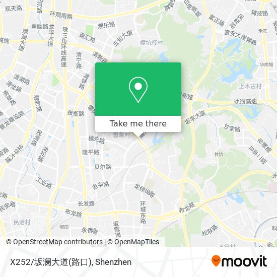 X252/坂澜大道(路口) map