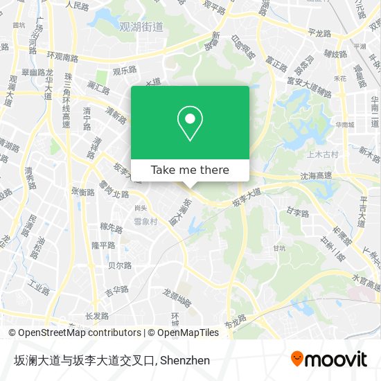 坂澜大道与坂李大道交叉口 map