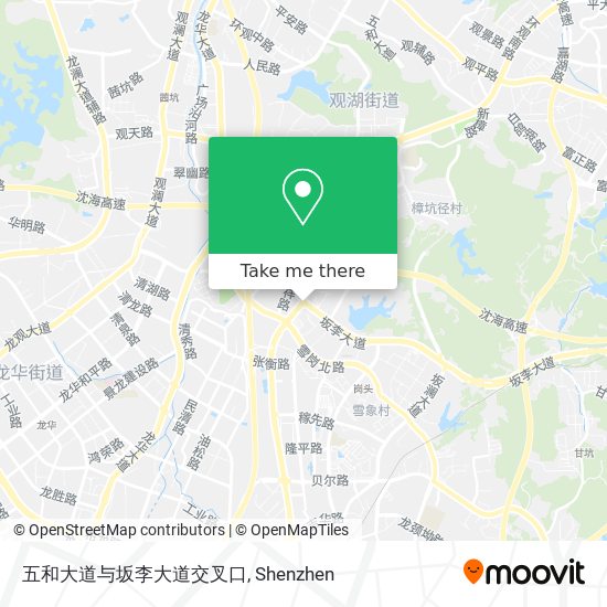 五和大道与坂李大道交叉口 map
