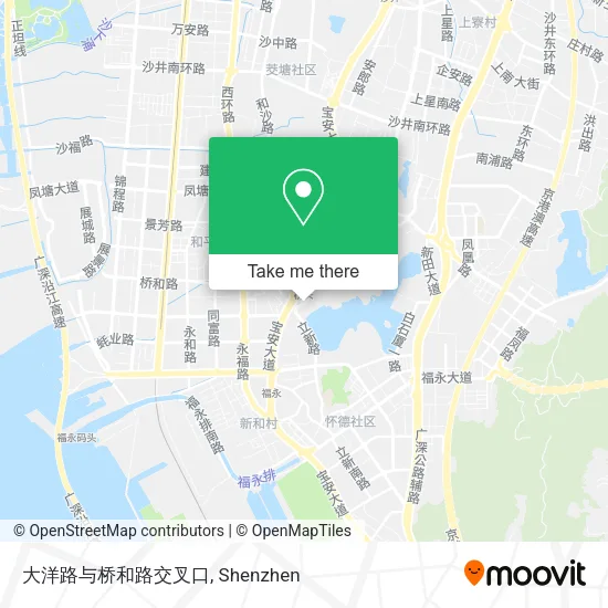 大洋路与桥和路交叉口 map