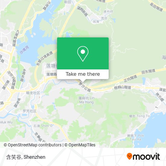 含笑谷 map