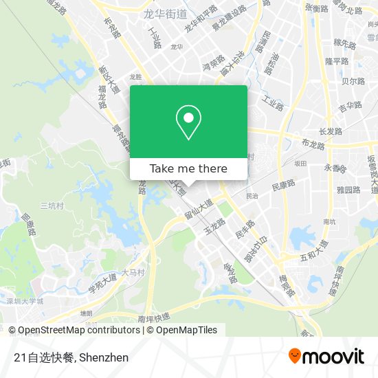 21自选快餐 map