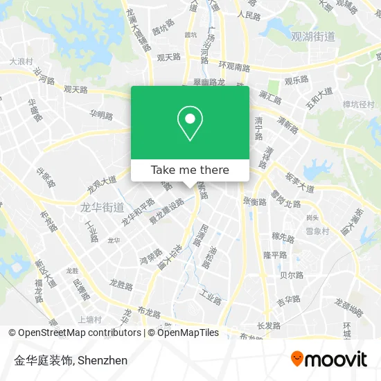 金华庭装饰 map