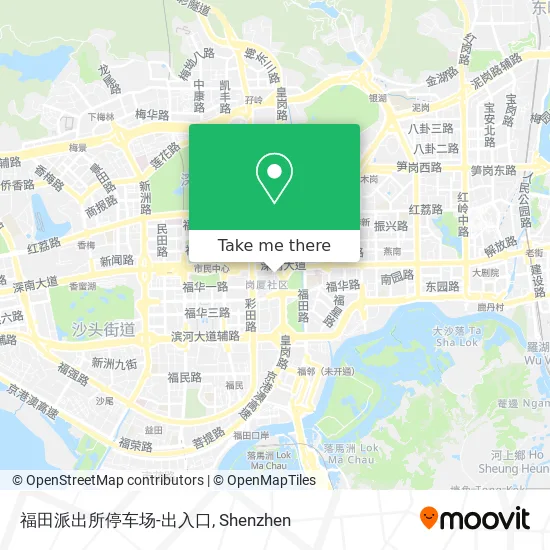 福田派出所停车场-出入口 map