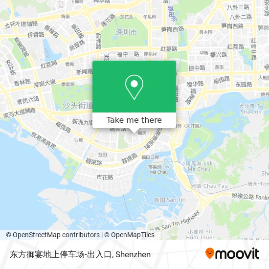 东方御宴地上停车场-出入口 map