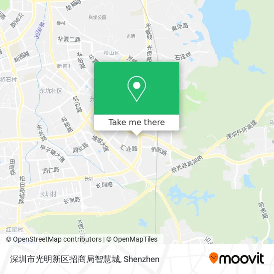 深圳市光明新区招商局智慧城 map