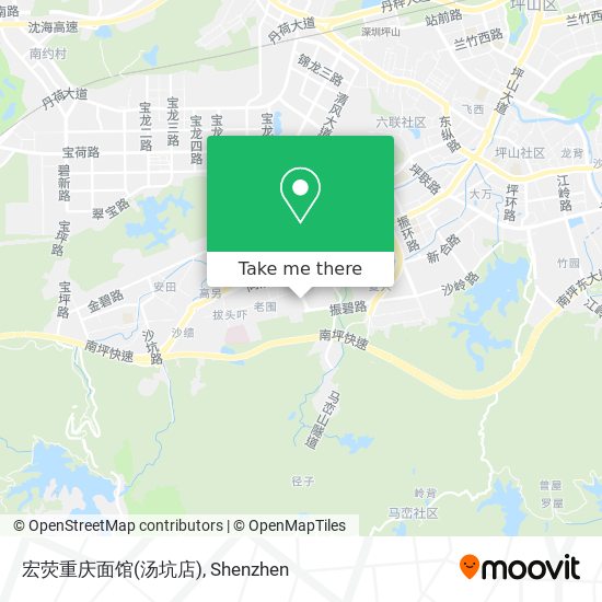 宏荧重庆面馆(汤坑店) map