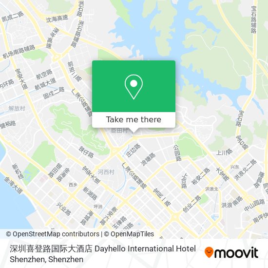 深圳喜登路国际大酒店 Dayhello International Hotel Shenzhen map