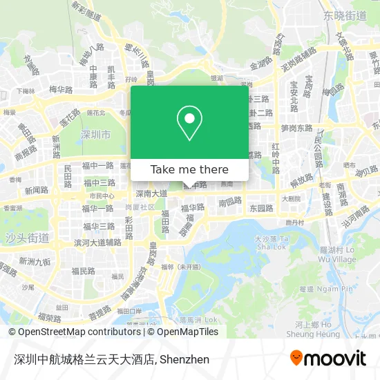 深圳中航城格兰云天大酒店 map