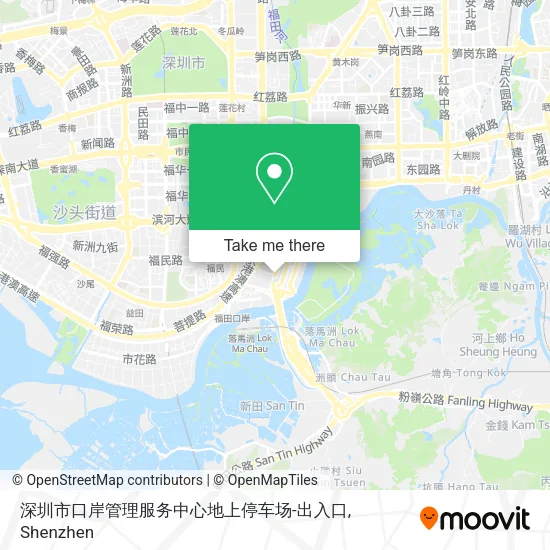 深圳市口岸管理服务中心地上停车场-出入口 map