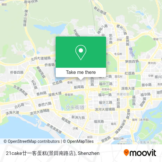 21cake廿一客蛋糕(景田南路店) map