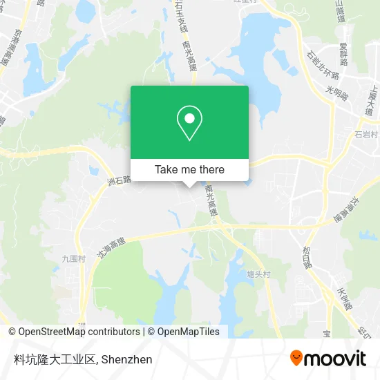 料坑隆大工业区 map