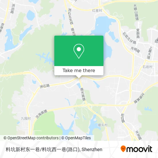 料坑新村东一巷/料坑西一巷(路口) map