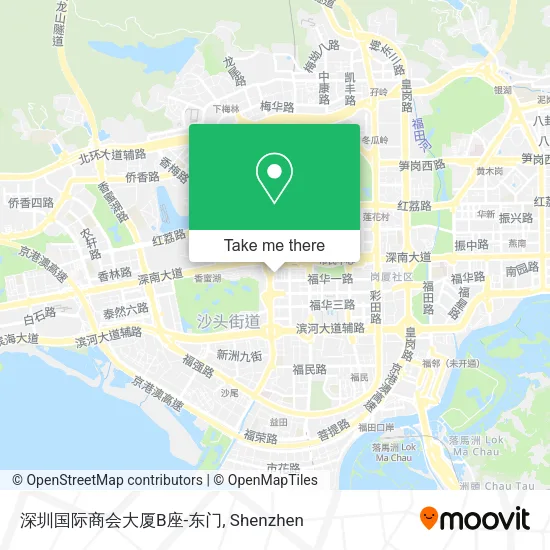 深圳国际商会大厦B座-东门 map