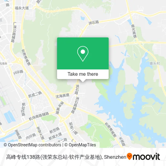 高峰专线138路(强荣东总站-软件产业基地) map