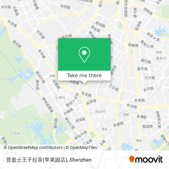 普盈士王子拉茶(苹果园店) map