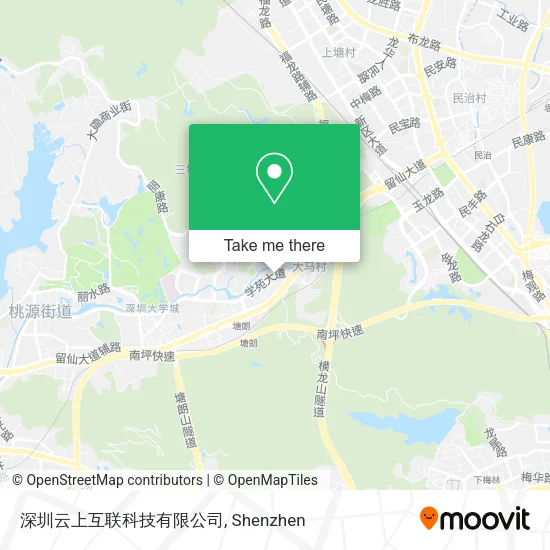 深圳云上互联科技有限公司 map
