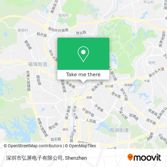 深圳市弘屏电子有限公司 map