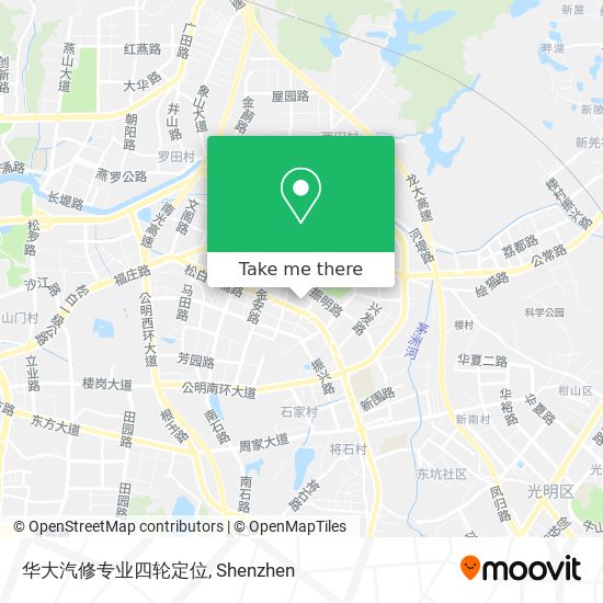 华大汽修专业四轮定位 map