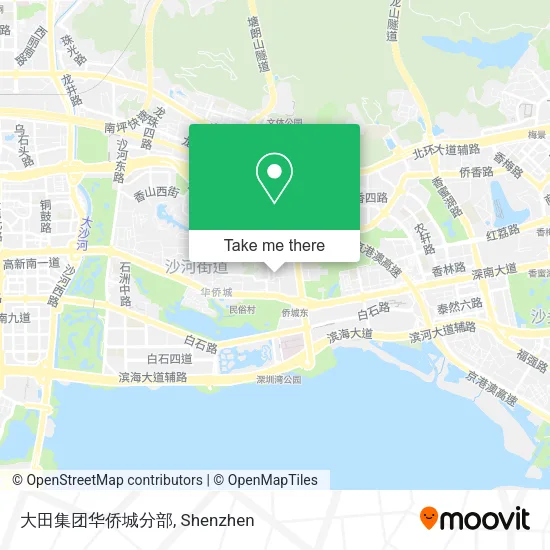 大田集团华侨城分部 map