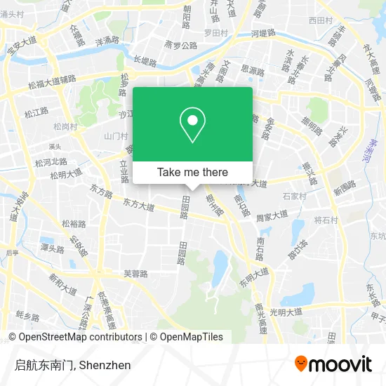 启航东南门 map