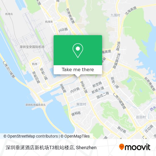深圳垂涎酒店新机场T3航站楼店 map