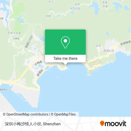 深圳小梅沙情人小径 map