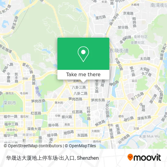 华晟达大厦地上停车场-出入口 map