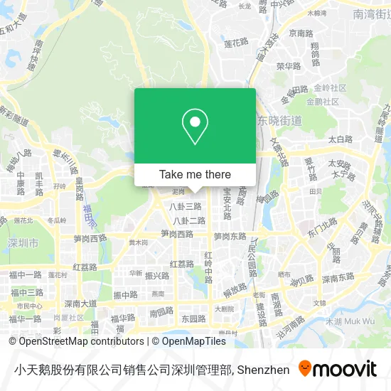 小天鹅股份有限公司销售公司深圳管理部 map