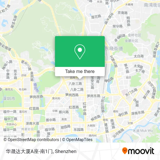 华晟达大厦A座-南1门 map