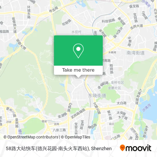 58路大站快车(德兴花园-南头火车西站) map