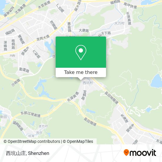 西坑山庄 map