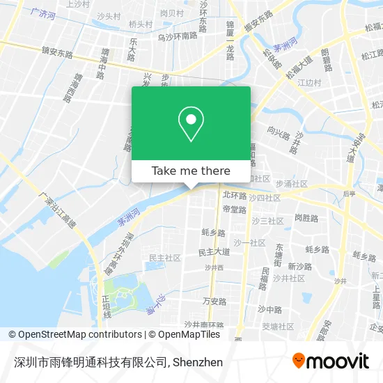 深圳市雨锋明通科技有限公司 map