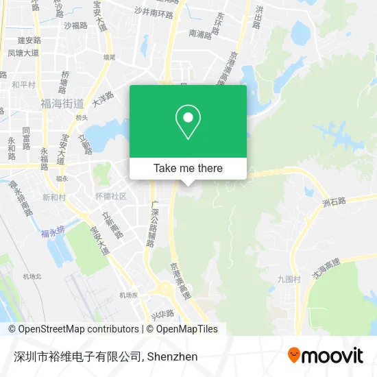 深圳市裕维电子有限公司 map