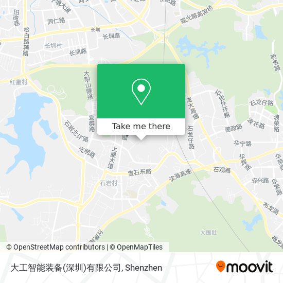 大工智能装备(深圳)有限公司 map