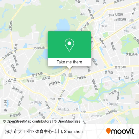 深圳市大工业区体育中心-南门 map
