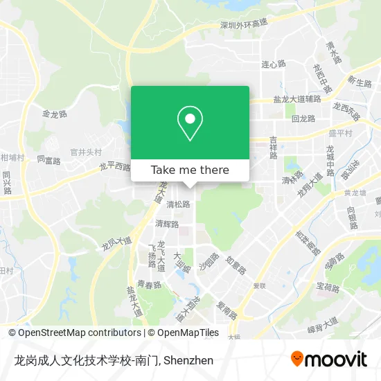 龙岗成人文化技术学校-南门 map