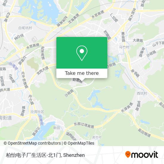 柏怡电子厂生活区-北1门 map