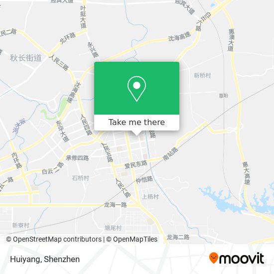 Huiyang map
